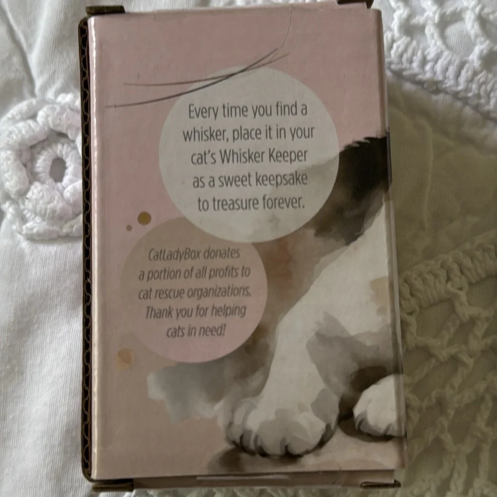 CAT WHISKER KEEPERS SET OF 2 memory sentimental memories kitten